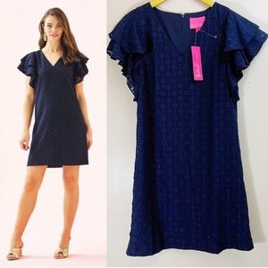 Lilly Pulitzer NWT Kathie Flutter Sleeve Dress
